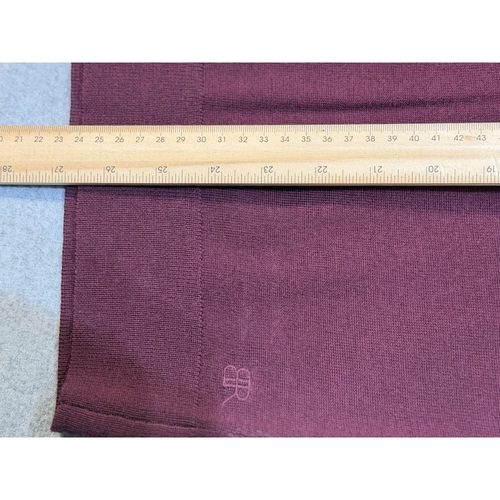 Banana Republic Mens M Burgundy 100% Merino Wool Crew Neck Sweater